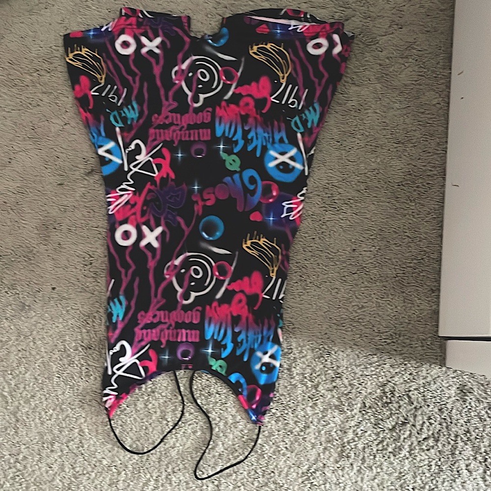 L Graffiti Tank Romper